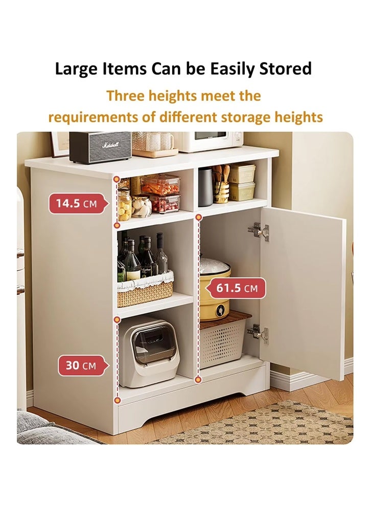 كلناميان خزانة جانبية بتصميم عصري بسيط بلمسة نهائية طبيعية لغرفة المعيشة والمطبخ - Image 4