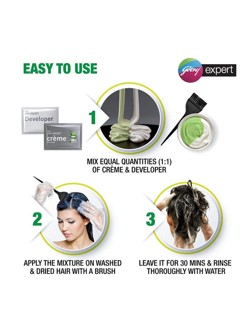 Godrej لون شعر كريمة غنية ظل 4.16 بورجوندي عبوة من 4 20 جرام بالإضافة إلى 20 مل - Image 4