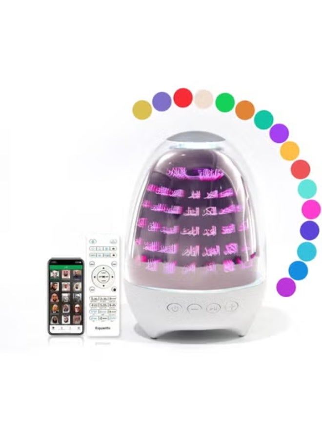 SQ707 Quran Speaker Egg Lamp with 3D Touch Night Light, Portable Bluetooth Speaker, HD Quran Recitation Audio Player, Remote & App Control
