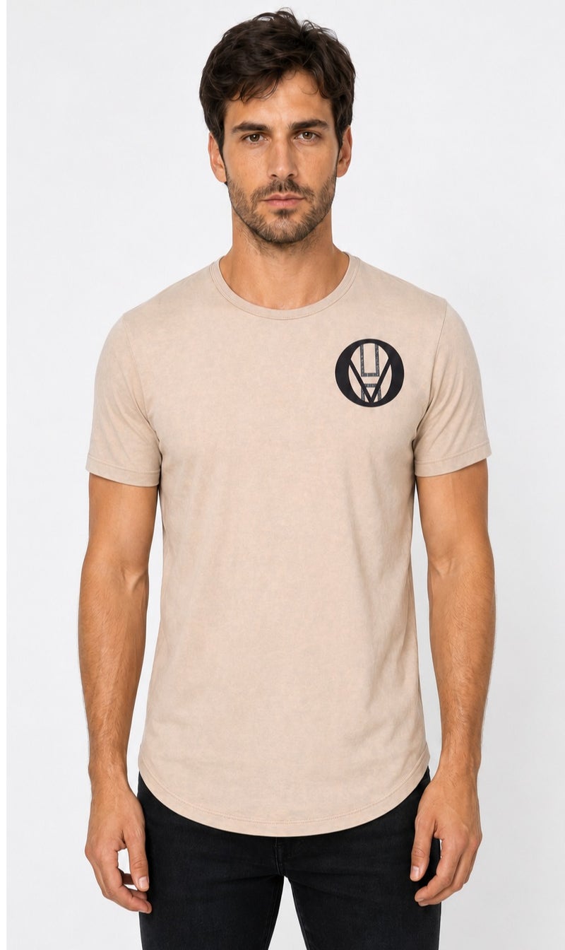 Vasl Hub Men’s VHO Graphic T-Shirt, Summer Polycotton Crew Neck Casual Tee - Image 2
