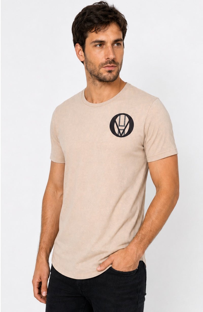 Vasl Hub Men’s VHO Graphic T-Shirt, Summer Polycotton Crew Neck Casual Tee - Image 3