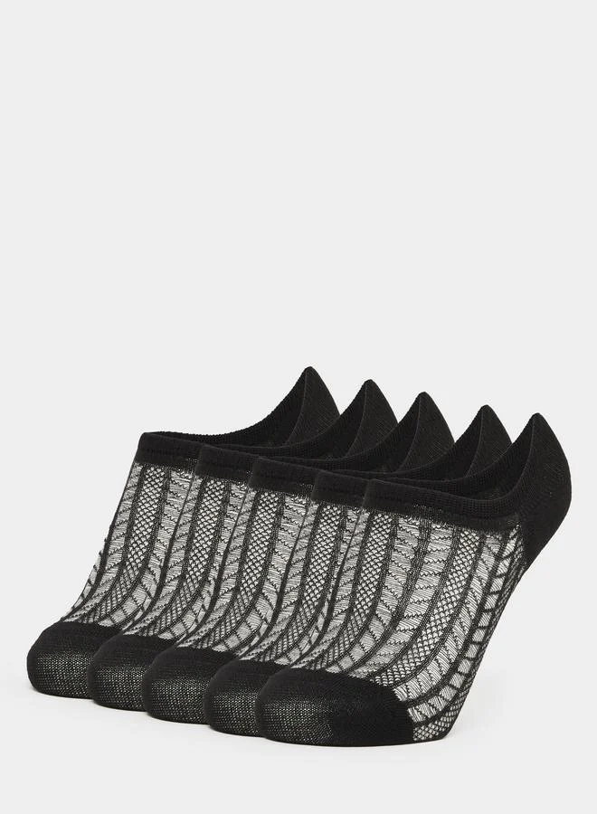 ستايلي Styli Set of 5 - Breathable Ankle Socks