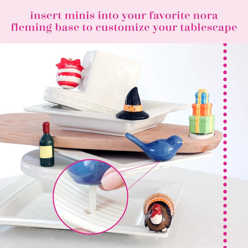 nf nora fleming nora fleming A Tisket  A Tasket (Basket with Eggs) A214 - Hand-Painted Ceramic Holiday D?cor - Spring Minis for the Home and Office - Image 4