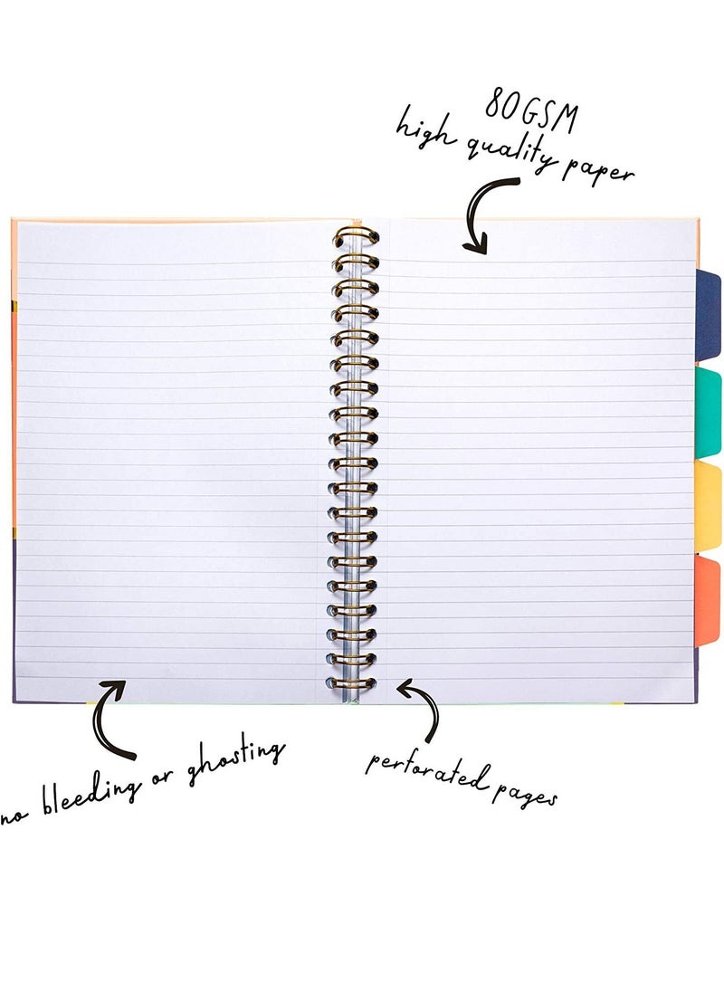 Pukka Pad B5 Size Floral Love Project Notebook With Four Divisions  - Image 2