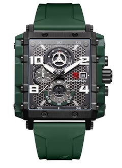 T5 T5 Men's Chronograph Square Dial Silicone Strap Watch  - Image 1