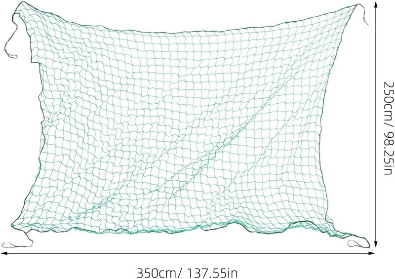 شبكة حمولة سرير الشاحنة من Healeved 2.5x3.5 متر شبكة مرنة ثقيلة مع خطاطيف مطاطية لسيارة الدفع الرباعي وشاحنة البيك آب وحامل الأمتعة ومنظم الصندوق، شبكة أمان تحميل آمنة للخارجية السيارات - Image 2