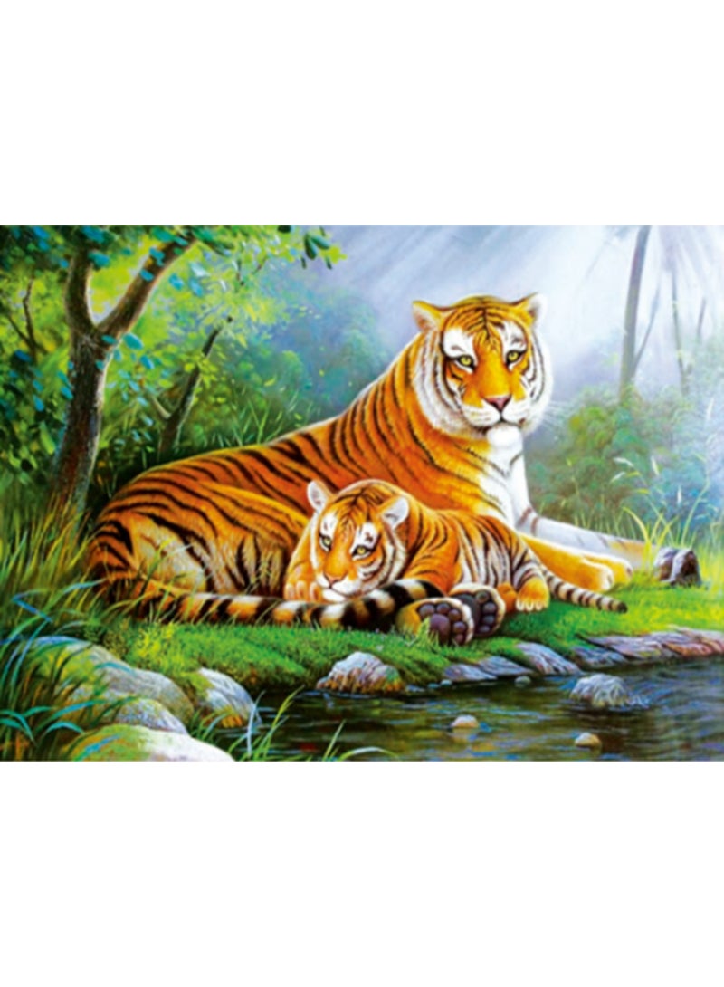 Wild Tiger in the Forest - Playful Puzzle Fun for Kids - Image 1