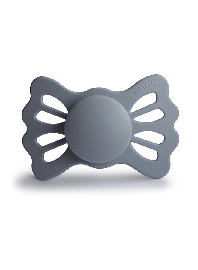 FRIGG Lucky Symmetrical Silicone Baby Pacifier 6-18M 1-Pack Great Gray - Size 2
