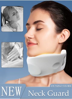 DUNISO Neck Brace for Neck Pain and Support Soft Neck Support Relieves Pain & Pressure in Spine for Women and Men Wrap Align Stabilize Vertebrae Foam Cervical Collar for Sleeping  - Image 1