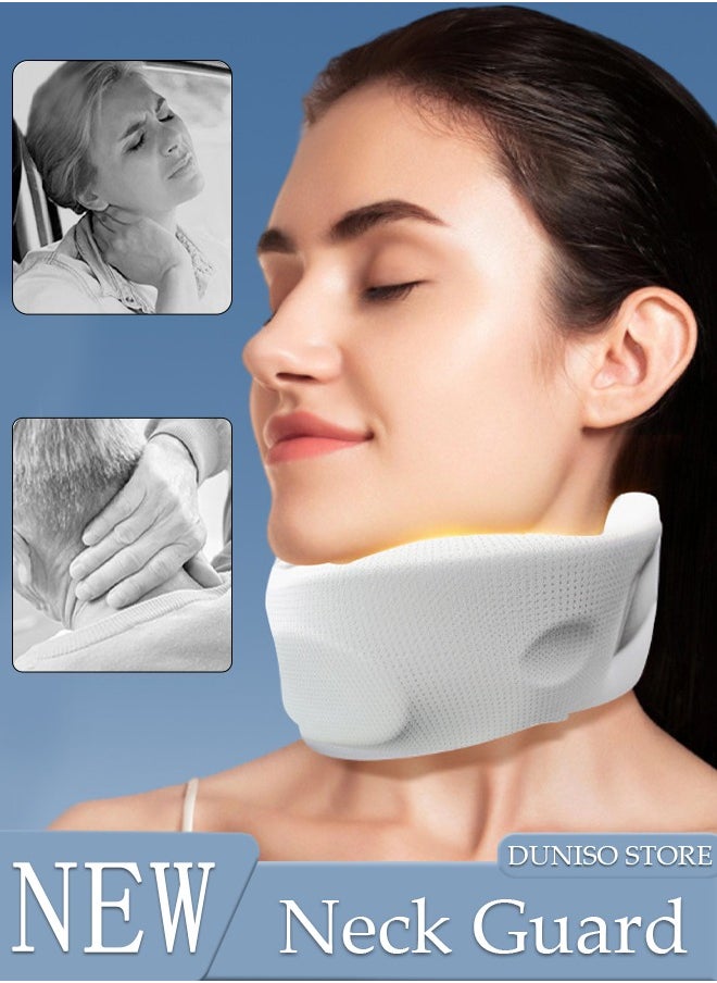 DUNISO Neck Brace for Neck Pain and Support Soft Neck Support Relieves Pain & Pressure in Spine for Women and Men Wrap Align Stabilize Vertebrae Foam Cervical Collar for Sleeping  - Image 1