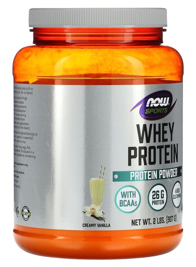 now مسحوق بروتين مصل اللبن بنكهة الفانيليا الكريمية 2 رطل (907 جرام) - Image 2