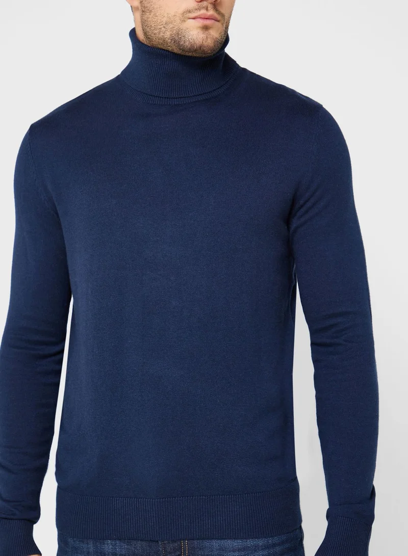 JACK & JONES Turtle Neck Knitted Sweater