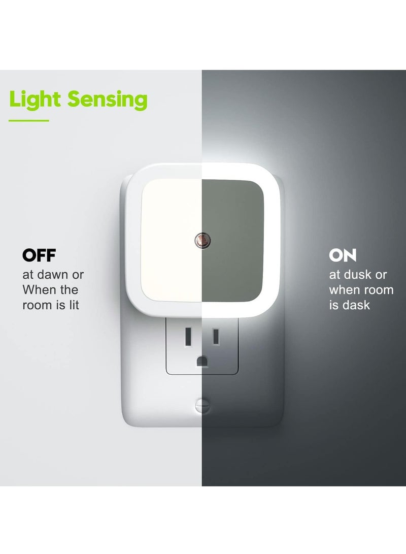 SOLARAE Night Light Plug into Wall [4 Pack] for Kids Adults Bedroom Soft White Room Bathroom,, Kitchen Auto-On/Off - Image 2