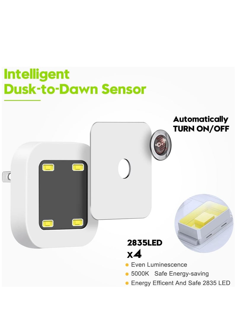 SOLARAE Night Light Plug into Wall [4 Pack] for Kids Adults Bedroom Soft White Room Bathroom,, Kitchen Auto-On/Off - Image 3