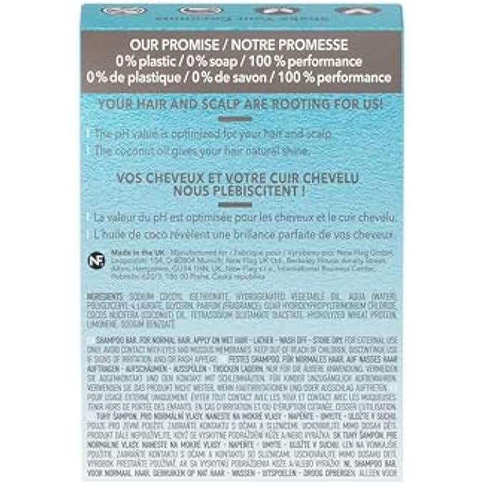FOAMIE NATURAL SHAMPOO BAR - CRUELTY, PARABEN AND SULFATE FREE - STRENGTHENS MASSAGES AND CLEANS YOUR SCALP - PLASTIC FREE PACKAGING SAVES 2 BOTTLES PER BAR (COCONUT) (COCONUT) - Image 3