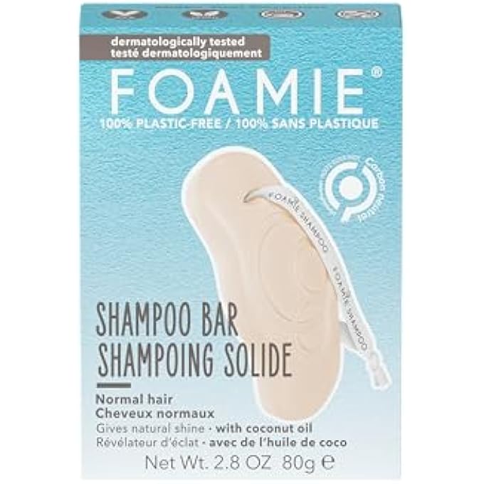 FOAMIE NATURAL SHAMPOO BAR - CRUELTY, PARABEN AND SULFATE FREE - STRENGTHENS MASSAGES AND CLEANS YOUR SCALP - PLASTIC FREE PACKAGING SAVES 2 BOTTLES PER BAR (COCONUT) (COCONUT) - Image 2