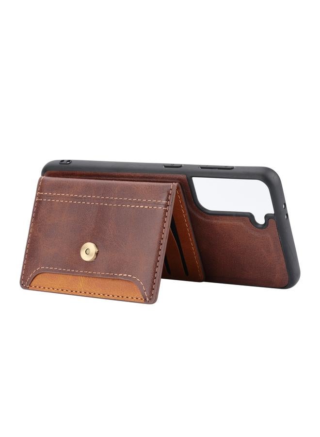 S-TOP Case For Samsung Galaxy S23 5G Calfskin Color Matching TPU + PU Phone Case - Image 5