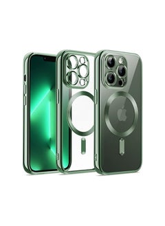 iphone13 Pro Case Cover Logo View Back Case Cover Compatible for iphone 13 Pro | Slim Shockproof | Super Soft TPU | Raised Edges | Anti-Shock | Anti-Yellow (Green)