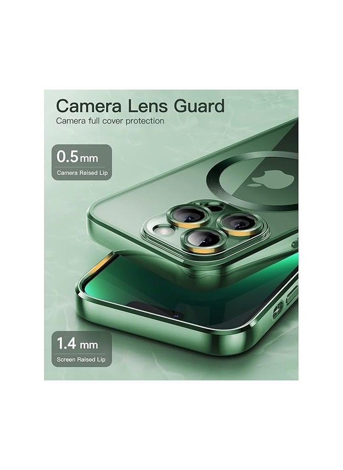 Generic - iphone13 Pro Case Cover Logo View Back Case Cover Compatible for iphone 13 Pro | Slim Shockproof | Super Soft TPU | Raised Edges | Anti-Shock | Anti-Yellow (Green) - Image 1