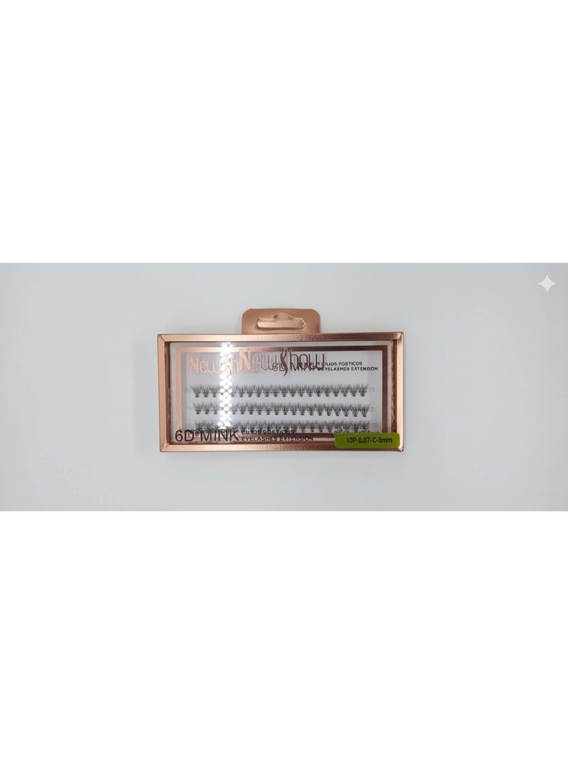 Shadow 6D Mink Cluster Eyelash Extensions (Professional Salon Grade) - Image 1