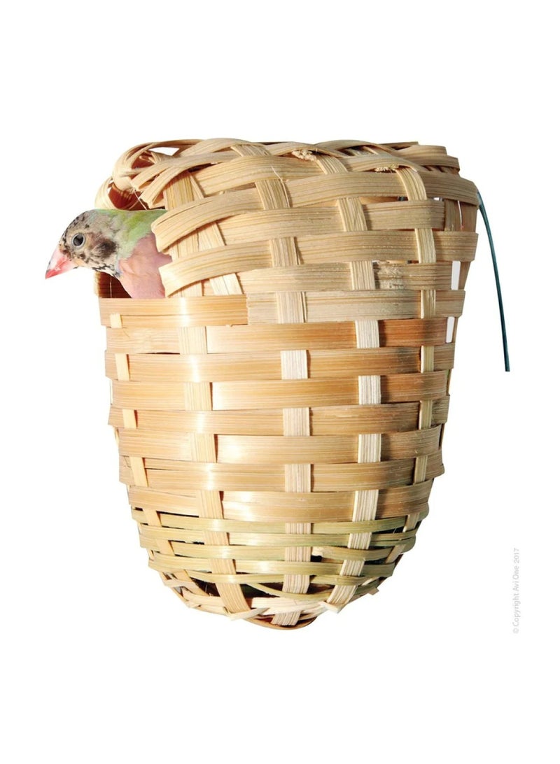 Generic Parrot Canary Cockatiel Grass Bird Nest Multicolour 