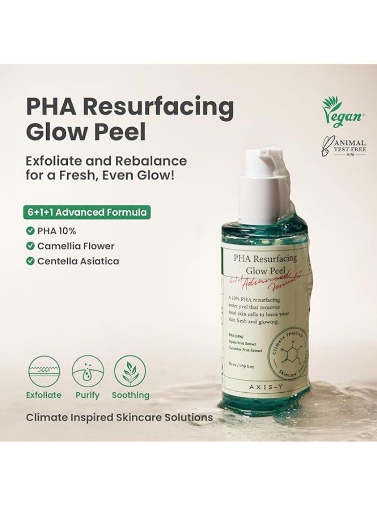AXIS-Y Dull, Rough & Uneven Skin Tone Solution – AXIS-Y Exfoliating Glow Peel, Brightening Glow Serum & Soothing Calming Cream Radiance Perfecting Set - Image 4