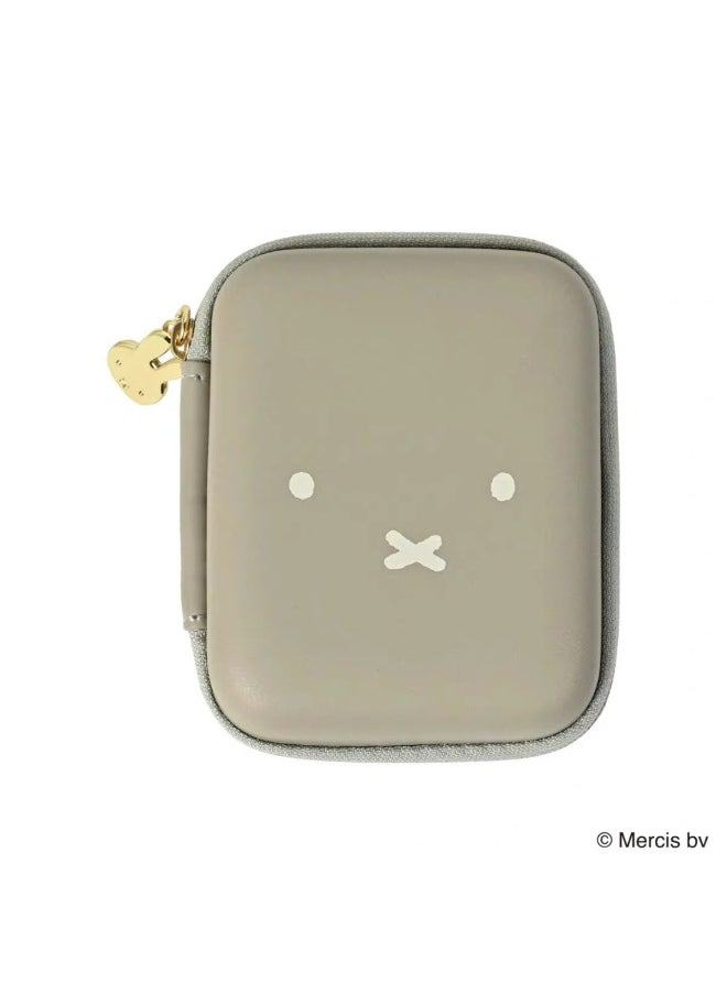 Generic - Japanese Miffy Miffy Storage Bag Cartoon Cute Lipstick Cosmetic Bag Hard Box Protection Portable Jewelry Headset Bag-Color:Miffy Storage Bag (white) Pre-sale - Image 1