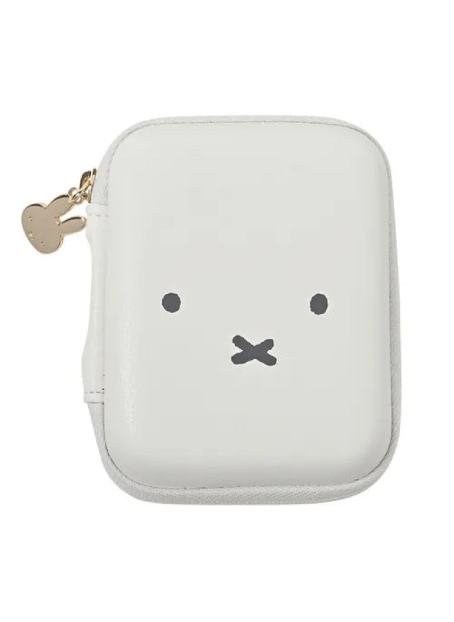 Generic - Japanese Miffy Miffy Storage Bag Cartoon Cute Lipstick Cosmetic Bag Hard Box Protection Portable Jewelry Headset Bag-Color:Miffy Storage Bag (white) Pre-sale - Image 1