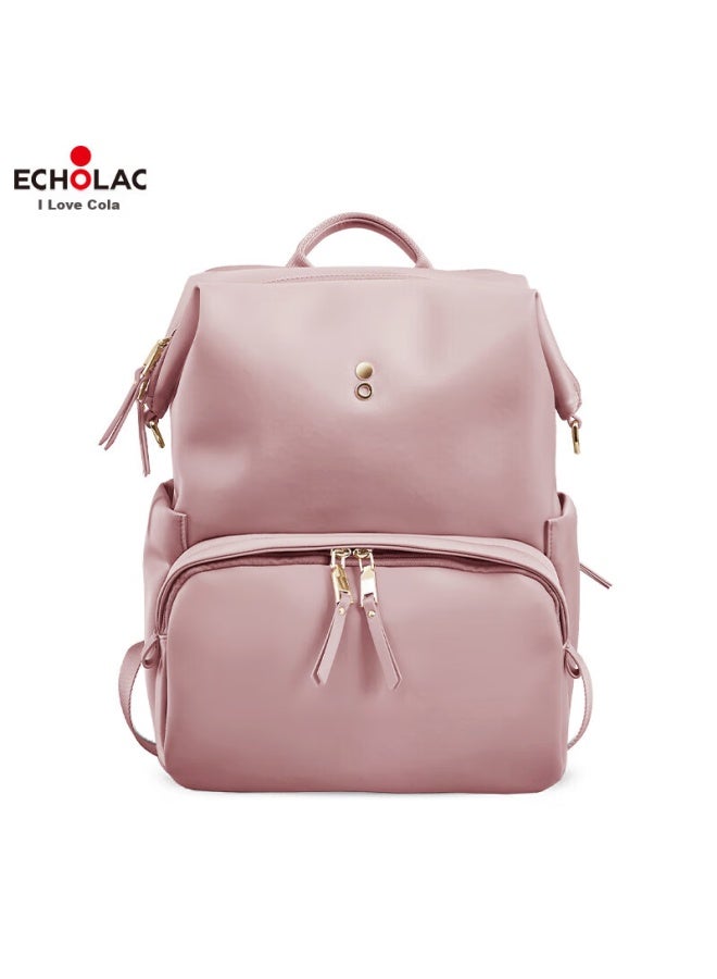 إيكولاك Echolac Backpack For Women، حقيبة سفر عصرية، حقيبة لابتوب عادية، حقيبة متعددة الاستخدامات وعصرية، هدية للصديقة، Ckp2075 Cherry Blossom Pink - Image 2