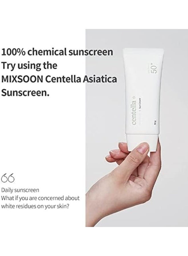 مكس سون Mixsoon - Centella Sun Cream SPF 50+ PA++++(50g) - Image 4
