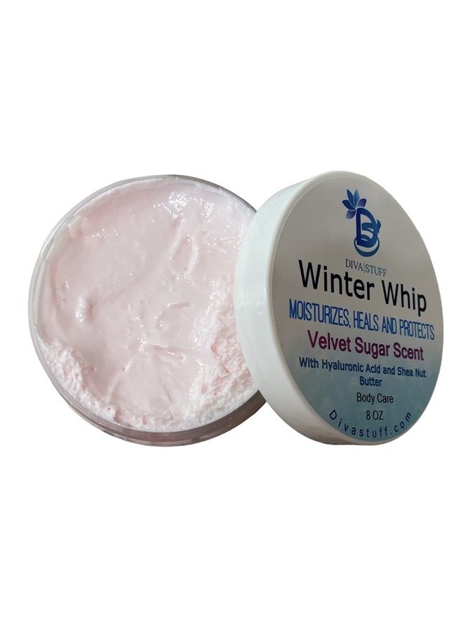 Diva Stuff Velvet Sugar Scent Winter Whip Body Cream, Protects, Heals and Moisturizes Winter Dry Skin, Great For Outdoor Sports - Image 2