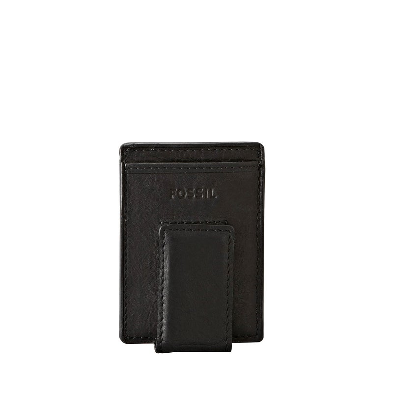 FOSSIL Fossil Men's Ingram Leather Magnetic Card Case with Money Clip Wallet, Black, (Model: ML3235001)  - Image 2