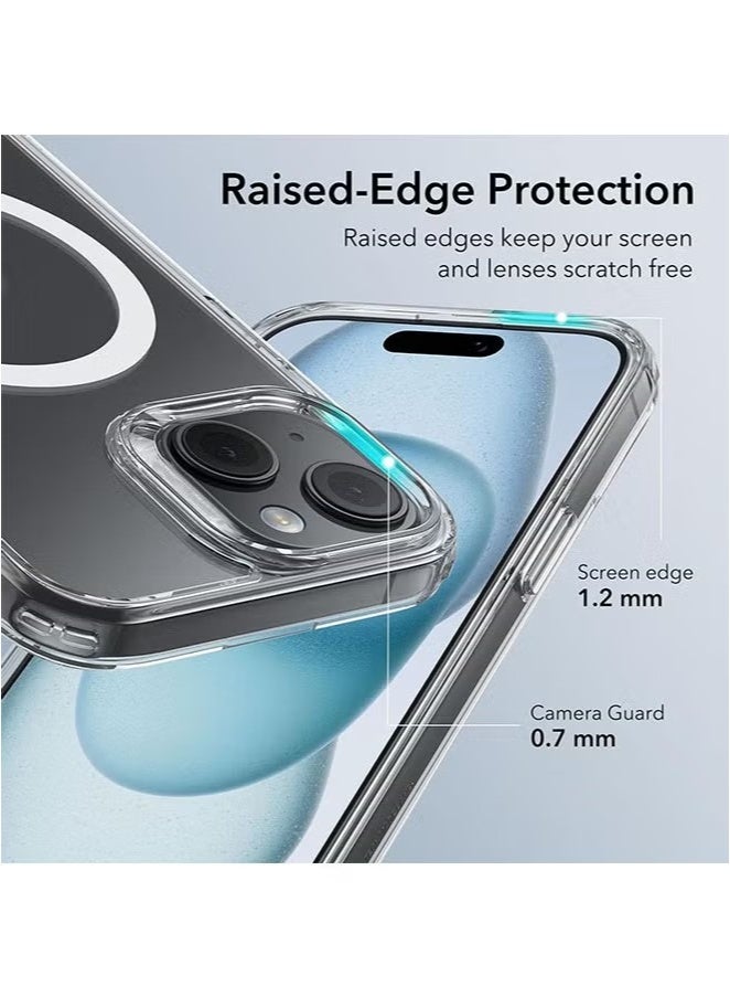 iPhone 15 Plus Magnetic Clear Case | Anti-Yellowing & Scratch-Resistant | Shockproof Air Guard Corners | MagSafe Compatible Transparent Case - Image 5