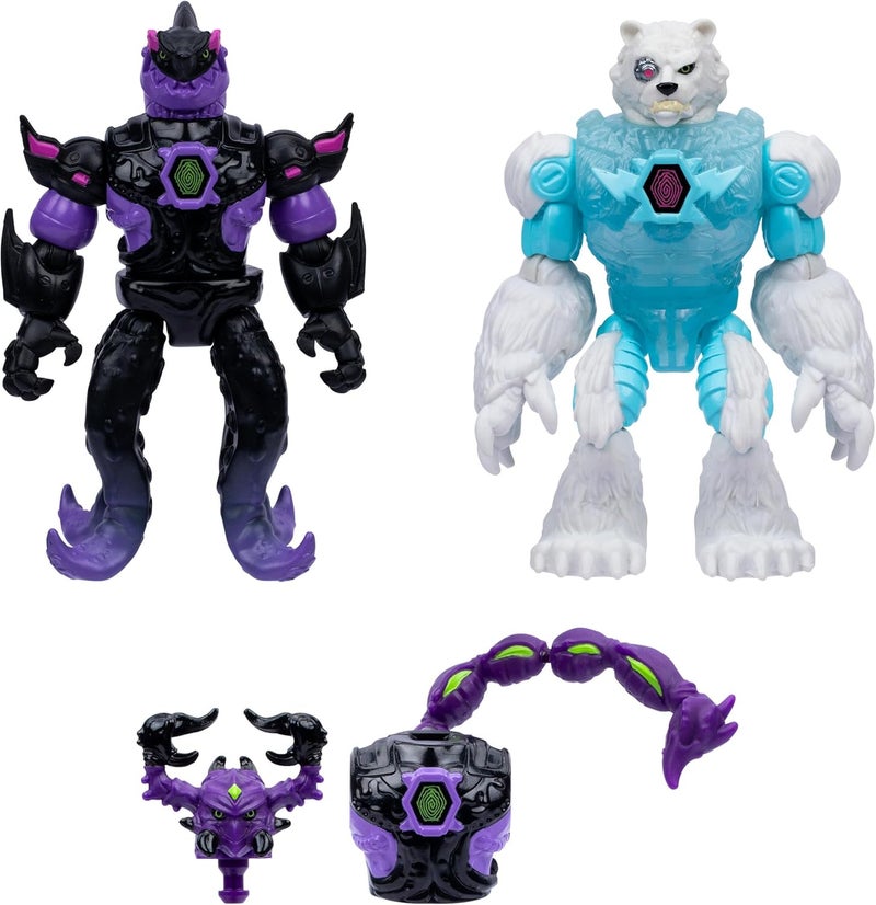 MrBeast Lab مجموعة شخصيات الحركة الهجينة من مختبر مستر بيست – اكتشف وامزج الأجزاء لإنشاء وحشين هجينيين - Image 5