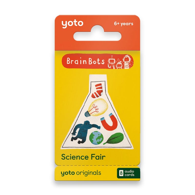 Yoto BrainBots Science Fair - 8 Kids Audiobook Cards for Use with Player & Mini All-in-1 Audio Player, Educational Screen-Free Listening with Fun Stories for Learning & Interactive Quizzes, Ages 6+ - Image 1