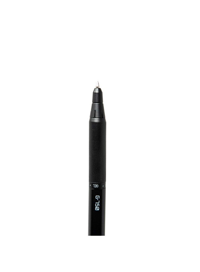 Zebra Pen G-750 Retractable Gel Pen, Black Brass Barrel, Medium Point, 0.7mm, Black Ink, 1-Pack - Image 2