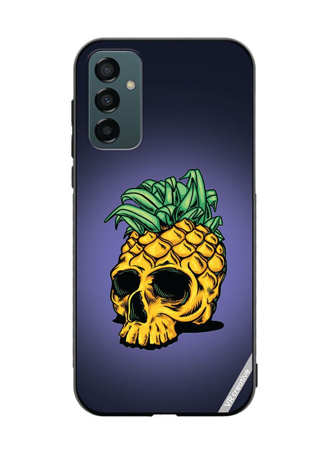 VR CREATIVE Protective Case Cover For Samsung Galaxy F23 Pineapple Skull Design Multicolour - Image 1