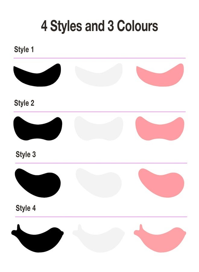 Curacoro Reusable Eye Pads, Silicone Under Eye Patches Lash Lift Cover Eyelash Extension | Soft Pads for Sensitive Skin during Eyelash Perm Lamination & Lash Extensions Remover (Pink, Style 3 - Image 3