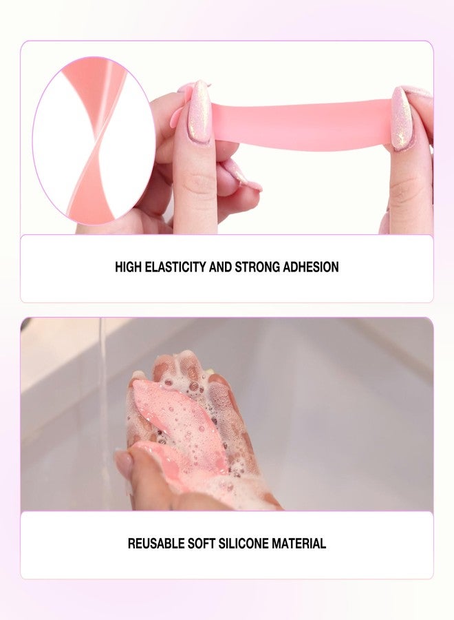 Curacoro Reusable Eye Pads, Silicone Under Eye Patches Lash Lift Cover Eyelash Extension | Soft Pads for Sensitive Skin during Eyelash Perm Lamination & Lash Extensions Remover (Pink, Style 3 - Image 5