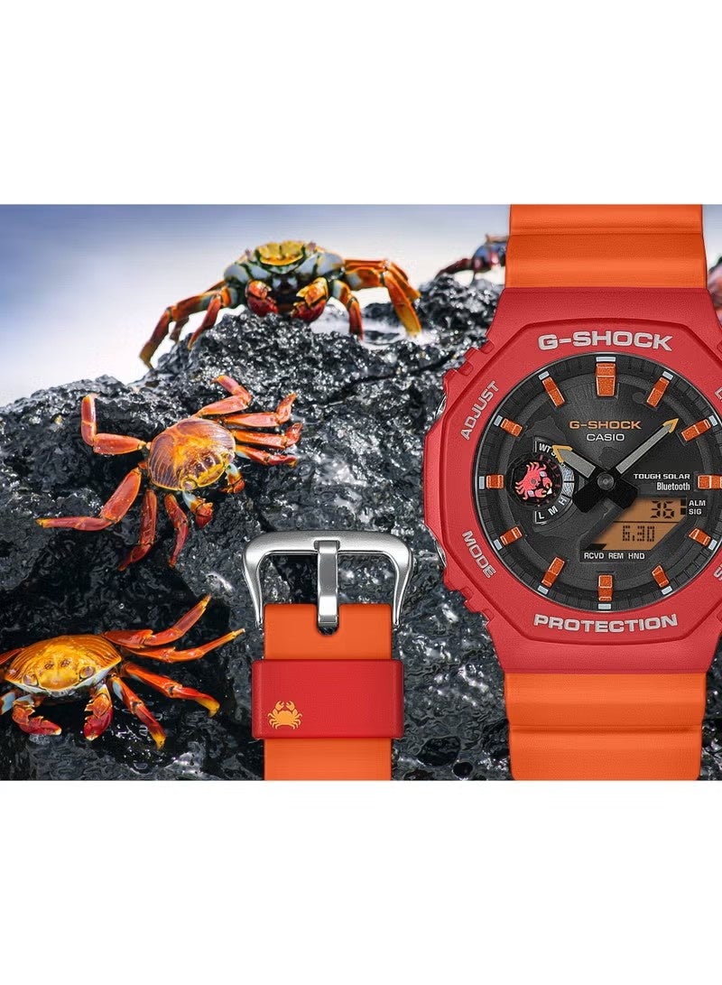 G-SHOCK ساعة جي شوك أنالوج-ديجيتال نموذج تعاون مؤسسة تشارلز داروين GA-B2100DF-4ADR - Image 4