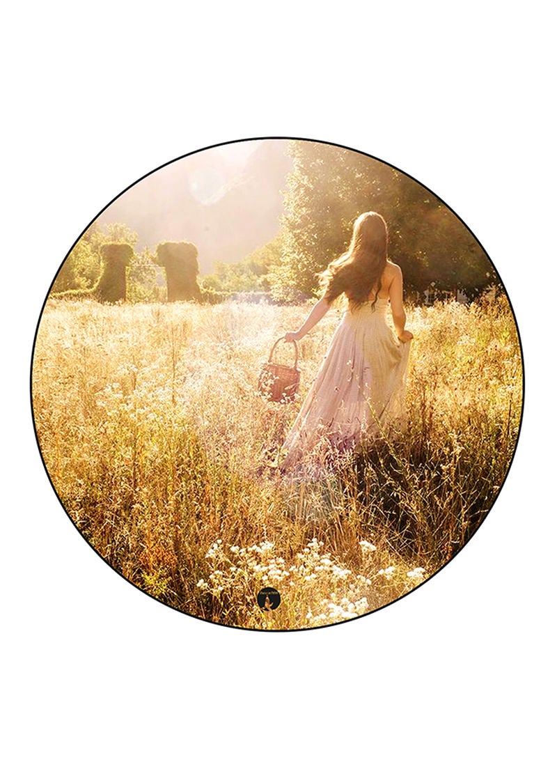 Woman Printed Mouse Pad  Multicolour