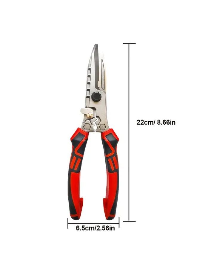 1PC Industrial Wire Stripper Cable Cutter Heavy Duty Stainless Steel Crimping Tool - Image 4