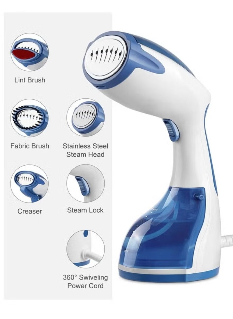 DIFEI Handheld Garment Steamer 1100W - Portable Clothes Steamer, Fast 25s Heat-Up, 12-Min Steam, 200ml Tank, Travel Steam Iron with Strong Penetration & Cool-Touch Handle - Image 3