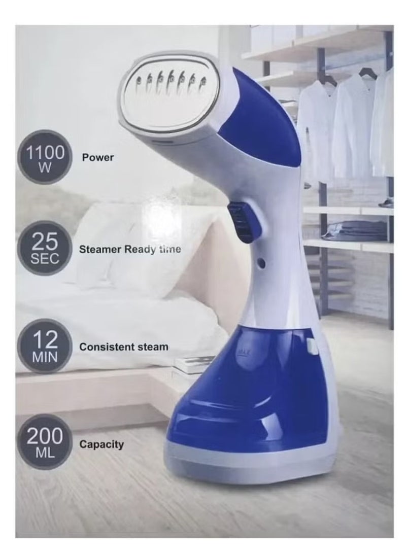DIFEI Handheld Garment Steamer 1100W - Portable Clothes Steamer, Fast 25s Heat-Up, 12-Min Steam, 200ml Tank, Travel Steam Iron with Strong Penetration & Cool-Touch Handle - Image 4