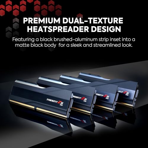 G.SKILL Trident Z5 RGB Series DDR5 RAM (Intel XMP 3.0 & AMD Expo) 64GB (2x32GB) 6000MT/s CL36-36-36-96 1.35V Desktop Computer Memory U-DIMM - Matte Black (F5-6000J3636F32GX2-TZ5RK) - Image 4