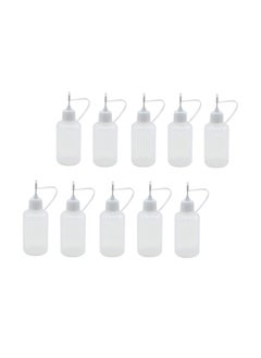 10 Pieces 10ml Precision Tip Applicator Bottle Needle Tip Glue Applicator Bottle DIY Quilling Tool Precision Bottle Needle Bottle Squeeze Bottle