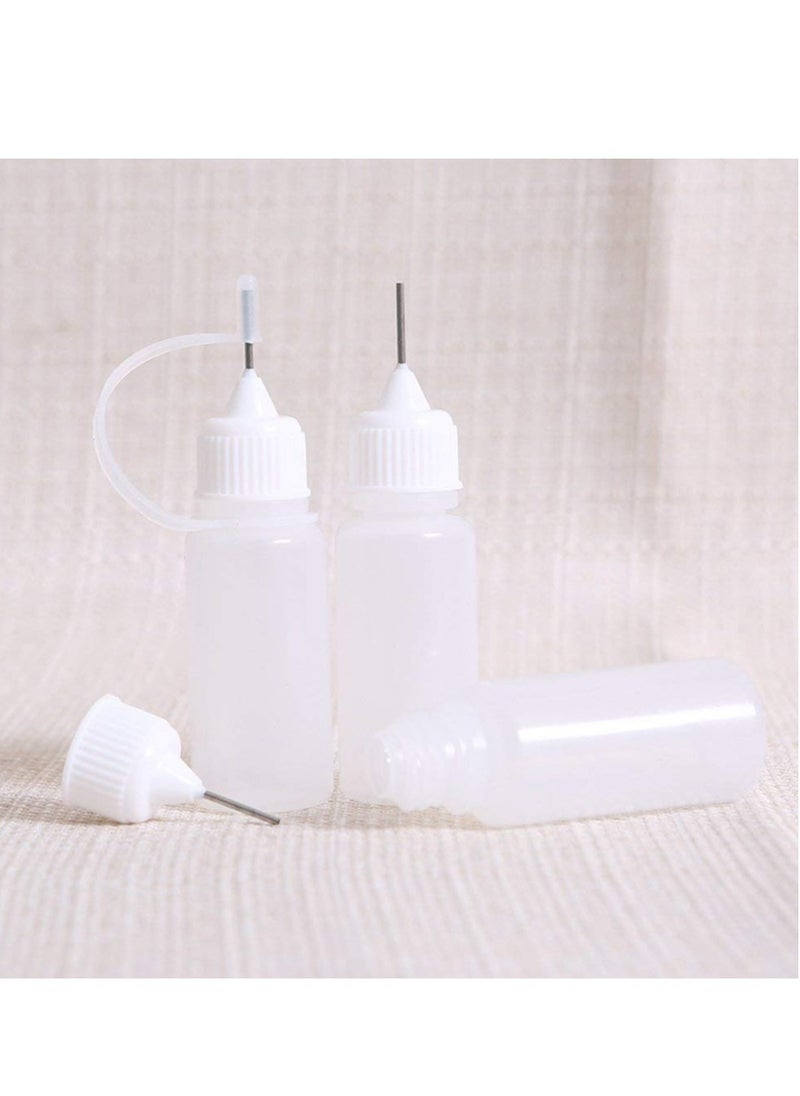 Excefore - 10 Pieces 10ml Precision Tip Applicator Bottle Needle Tip Glue Applicator Bottle DIY Quilling Tool Precision Bottle Needle Bottle Squeeze Bottle - Image 1