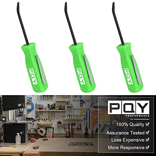 PQY Mini Pocket Pry Bar with Pocket Clip 4.5" Length 3pcs (Green) - Image 2