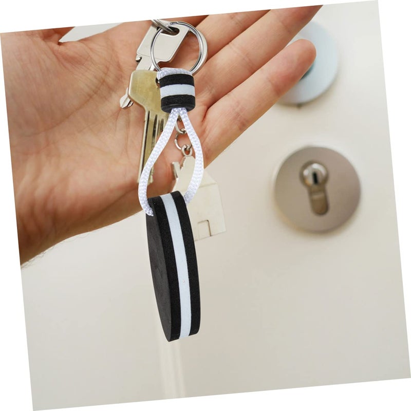 6pcs Floating Keychain Set for Fishing and Kayaking Durable Buoy Key Float Black 16x3 5cm - Image 5