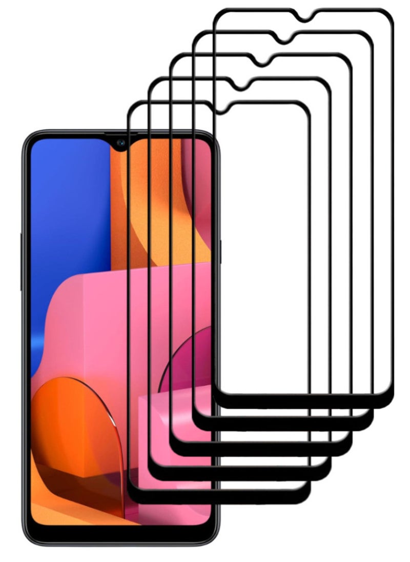 ACLIX 5 Pieces Antistatic ESD Dustproof Premium Quality High Definition Tempered Glass Screen Protector Designed For Samsung Galaxy A20s - Image 1